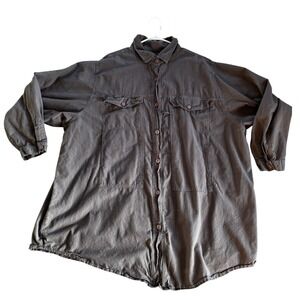 Silhouettes Dusty Purple Plus Size Button Down Long Sleeve Utility Shirt Tunic